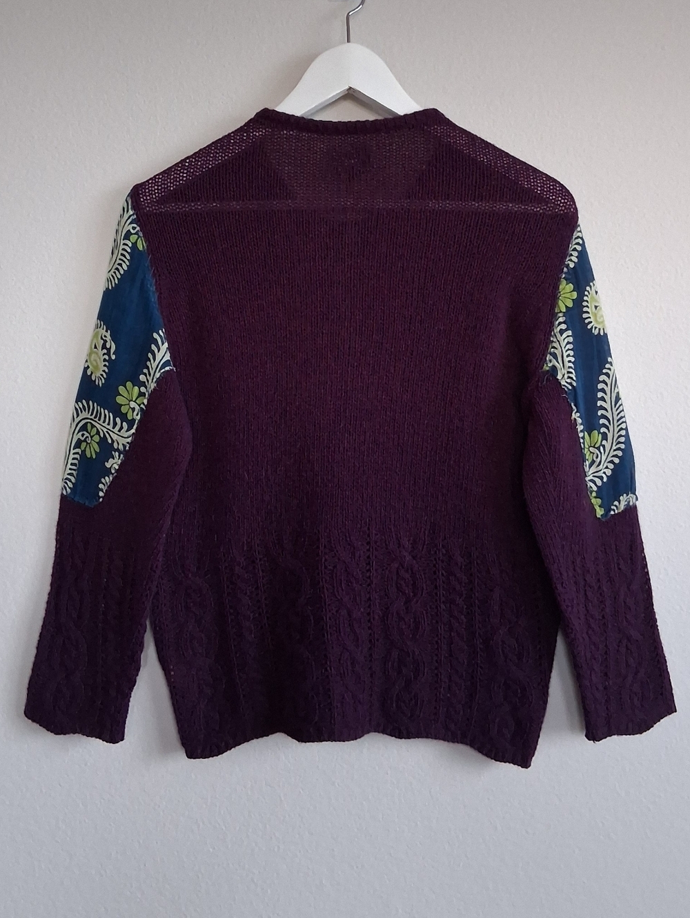 Vintage Free People Mix Media Knit Cardigan Patchwork Lace ASO Marissa Cooper OC - Picture 6 of 16